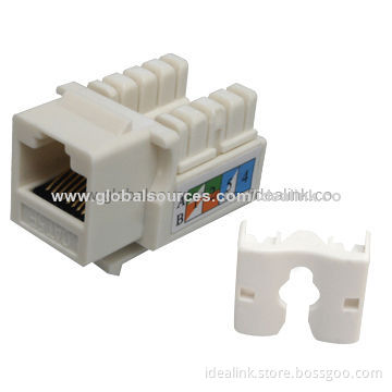 Cat5e UTP Keystone Jack, Suitable for T568A/T568B Wiring, Superior Performance